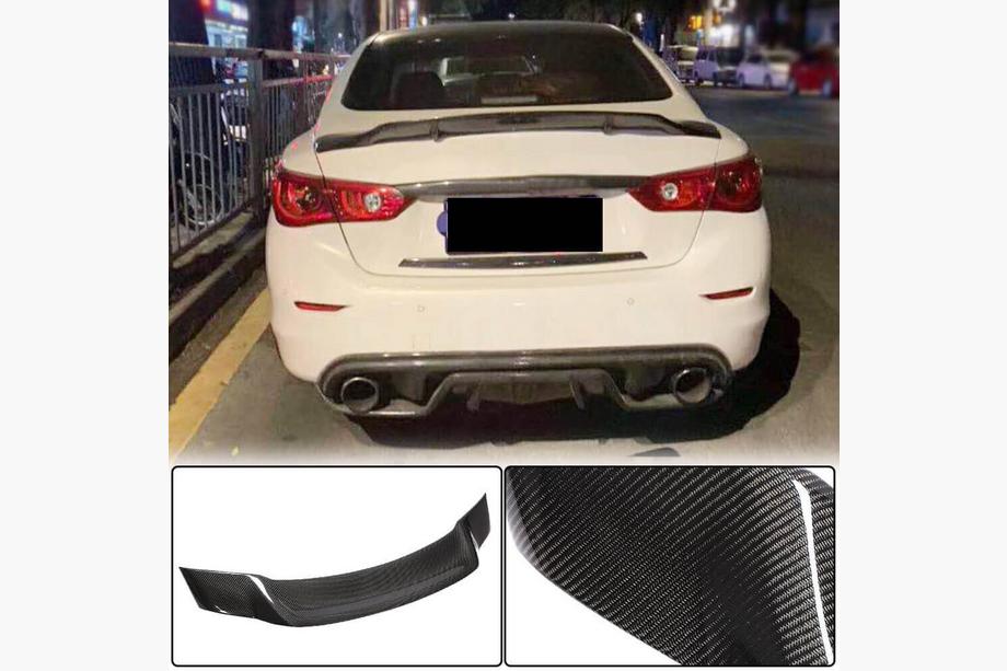 Infiniti Q50/Q60 2013–2024 Spoiler V1 (voor Q50, carbon) Image