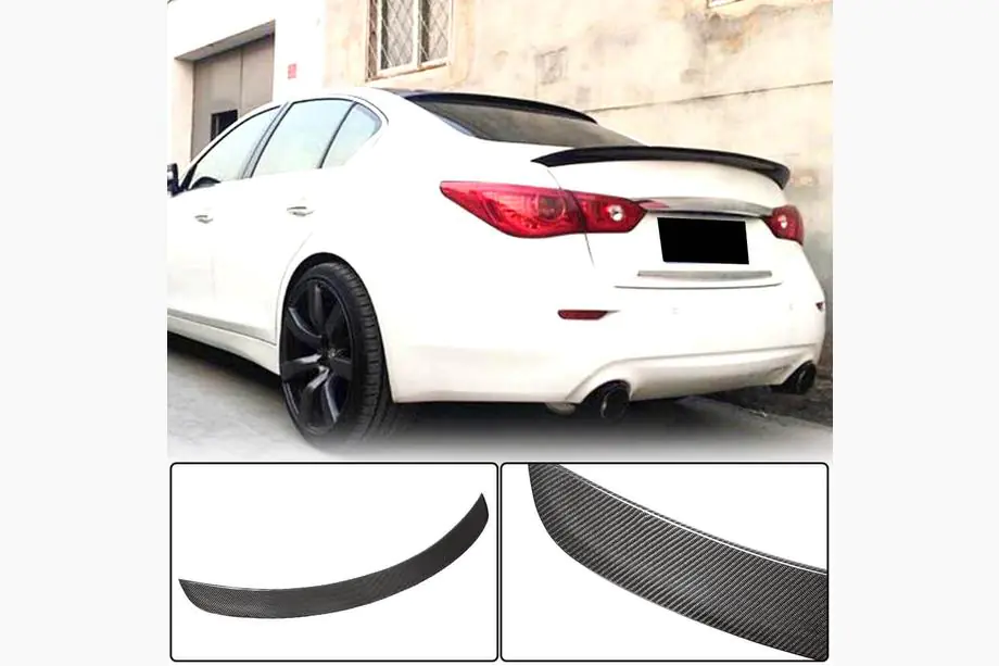 Infiniti Q50/Q60 2013–2024 Spoiler V3 (voor Q50, carbon) Image