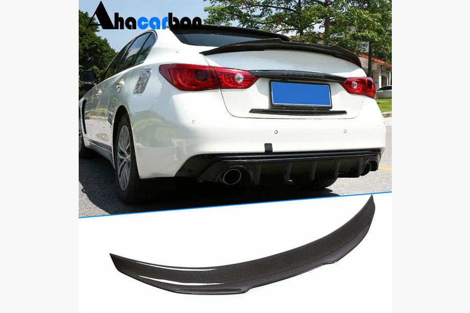 Infiniti Q50/Q60 2013–2024 Spoiler V5 (voor Q50, carbon) Image