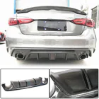 Infiniti Q50/Q60 2013–2024 V4 achterbumper diffuser (voor Q50 Base/Sport 2018-2023, carbon) foto 8