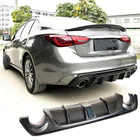 Infiniti Q50/Q60 2013–2024 V4 achterbumper diffuser (voor Q50 Base/Sport 2018-2023, carbon) foto 13