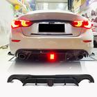 Infiniti Q50/Q60 2013–2024 V4 achterbumperdiffuser (voor Q50 Base/Sport 2014-2017, carbon) foto 1