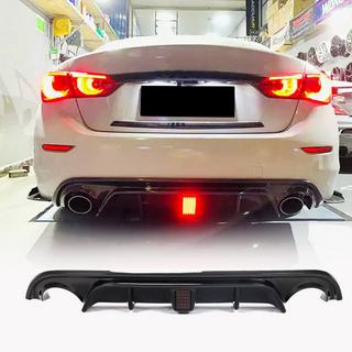 V4 achterbumperdiffuser (voor Q50 Base/Sport 2014-2017, carbon) Infiniti Q50/Q60 2013–2024 foto 1