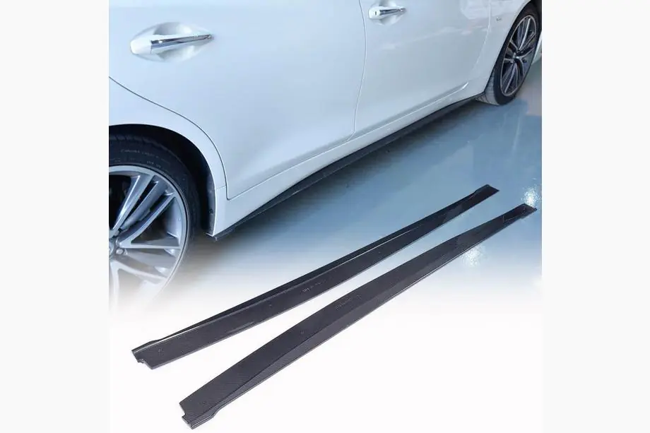Infiniti Q50/Q60 2013–2024 Sideskirts V2 (voor Q50, carbon) Image