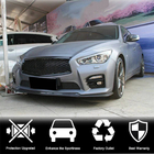 Infiniti Q50/Q60 2013–2024 Voorbumper lip Lip V1 (voor Q50 Sport 2014-2017, carbon) foto 2