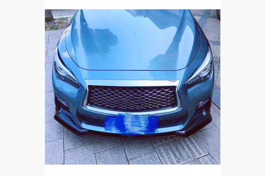 Infiniti Q50/Q60 2013–2024 Front lip voorbumper Lip V1 (voor Q50 Sport 2018-2022, carbon) Foto 3