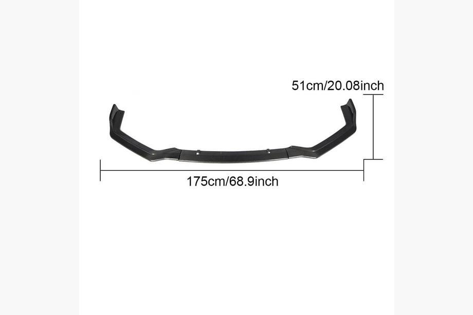 Infiniti Q50/Q60 2013–2024 Front lip voorbumper Lip V1 (voor Q50 Sport 2018-2022, carbon) Foto 5