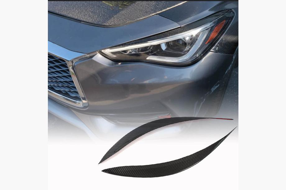Infiniti Q50/Q60 2013–2024 Koplamp wenkbrauwen (voor Q60 2016-2022, carbon) Image