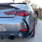 Infiniti Q50/Q60 2013–2024 Achterbumper afdekkappen (voor Q60 2016-2022, carbon) foto 3