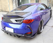 Infiniti Q50/Q60 2013–2024 Achterbumper afdekkappen (voor Q60 2016-2022, carbon) foto 7