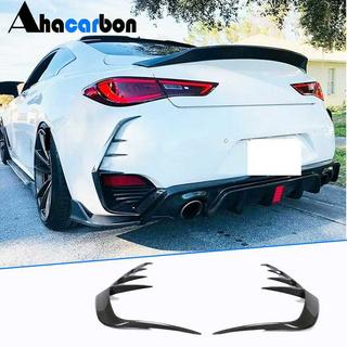 Achterbumper afdekkappen (voor Q60 2016-2022, carbon) Infiniti Q50/Q60 2013–2024 foto 1