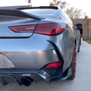 Achterbumper afdekkappen (voor Q60 2016-2022, carbon) Infiniti Q50/Q60 2013–2024 foto 3