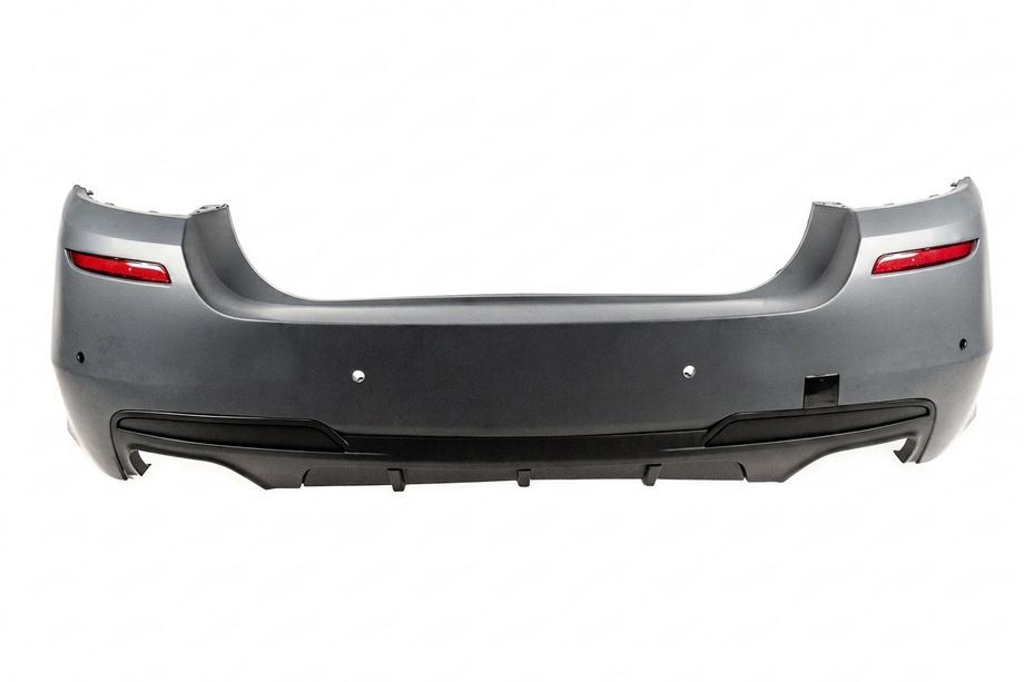 BMW 5 Serie F10/F11 2010–2016 Achterbumper met M-Performance diffuser (voor F10, voor dubbele uitlaat aan beide zijden) Foto 1