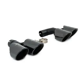 Zwarte uitlaateindstukken in X3M F97-stijl (V1) BMW X3 G01 2018– foto 4
