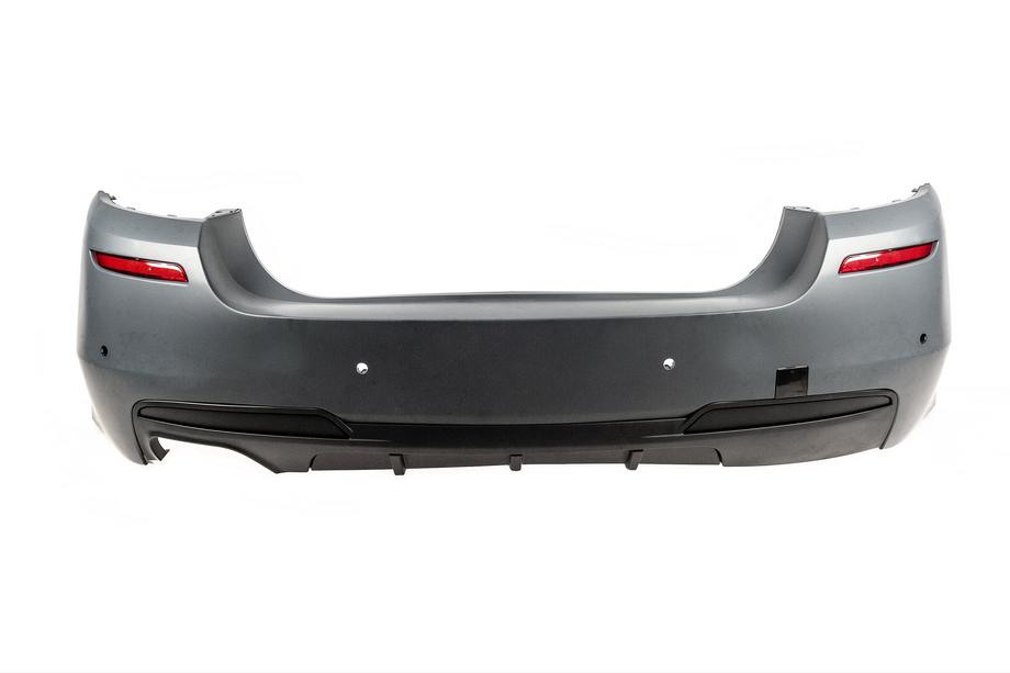 BMW 5 Serie F10/F11 2010–2016 Achterbumper met M-Performance diffuser (voor F10, voor dubbel uitlaatsysteem aan één zijde) Foto 1