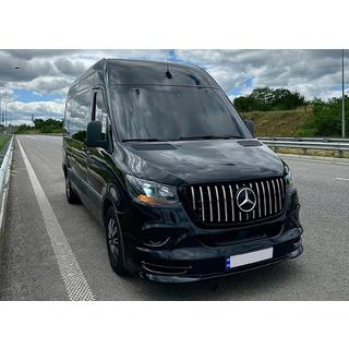 Panamericana GT Chrome Premium V2 grille voor (met frame) Mercedes Sprinter W907/W910 2018– foto 3
