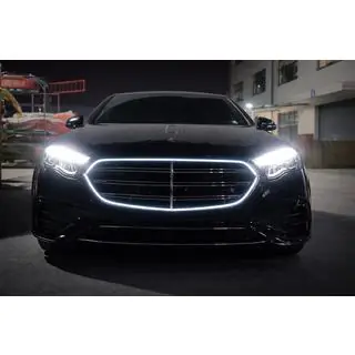 Voorgrille in W223 AMG-Line-stijl met LED