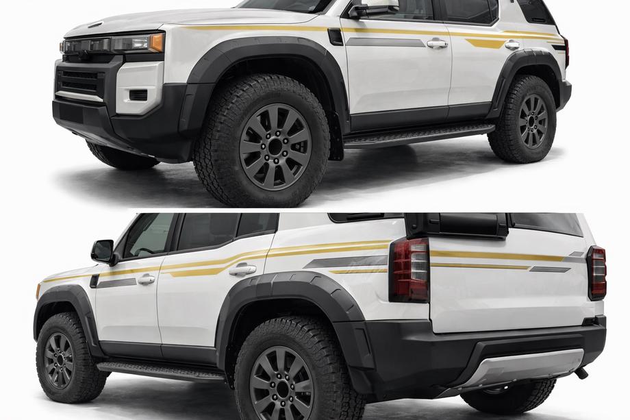 Toyota Land Cruiser Prado 250 2023– Set wielkastverbreders (12 stuks) Foto 1