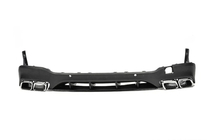 Mercedes GLC X253 2015–2022 Achterdiffuser met uitlaatsierstukken Silver (AMG63 Design) foto 5