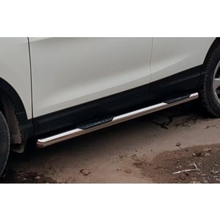 Side bars (2017-2021, 2 st., RVS) Nissan Qashqai 2014–2021 foto 2