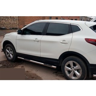 Side bars (2017-2021, 2 st., RVS) Nissan Qashqai 2014–2021 foto 4