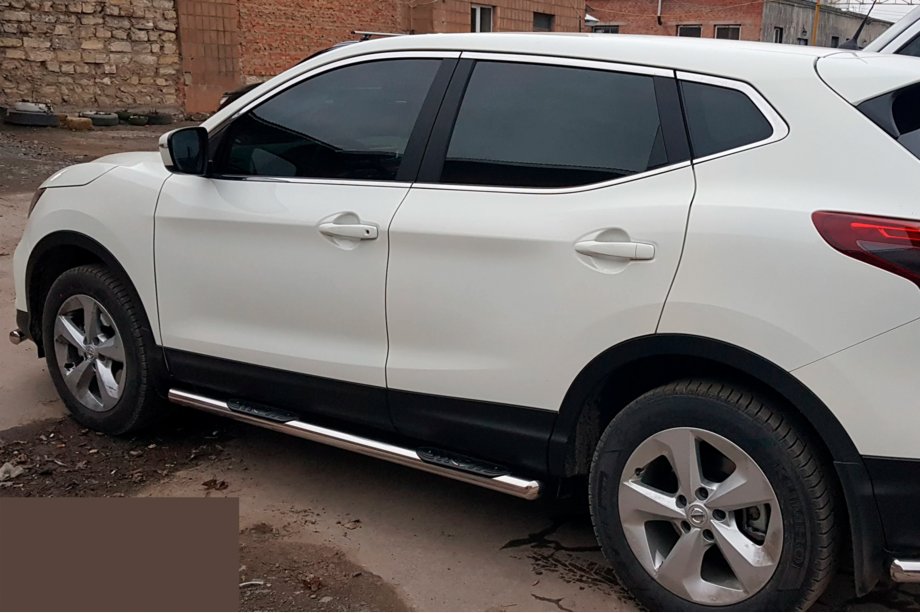 Nissan Qashqai 2014–2021 Side bars (2017-2021, 2 st., RVS) Foto 4