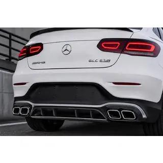 Achterdiffuser met uitlaatsierstukken Silver (AMG63 design 2020-2022) foto 3