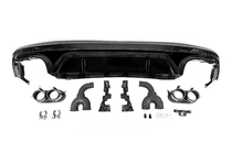 Audi Q5 2017–2025 Achterdiffuser in SQ5-stijl (2017-2020, met zwarte uitlaattips) foto 1