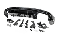 Audi Q5 2017–2025 Achterdiffuser in SQ5-stijl (2017-2020, met zwarte uitlaattips) foto 2