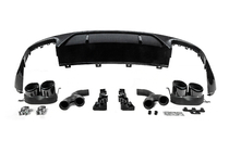 Audi Q5 2017–2025 Achterdiffuser in SQ5-stijl (2017-2020, met zwarte uitlaattips) foto 4