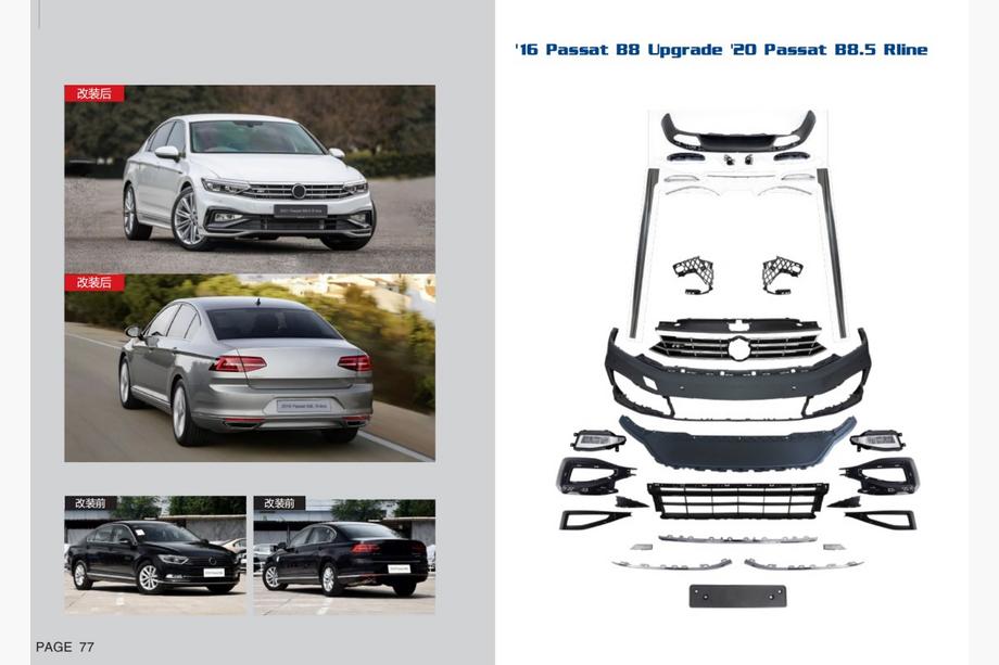 Volkswagen Passat B8 2015–2023 Faceliftset voor R-Line 2020+ Image