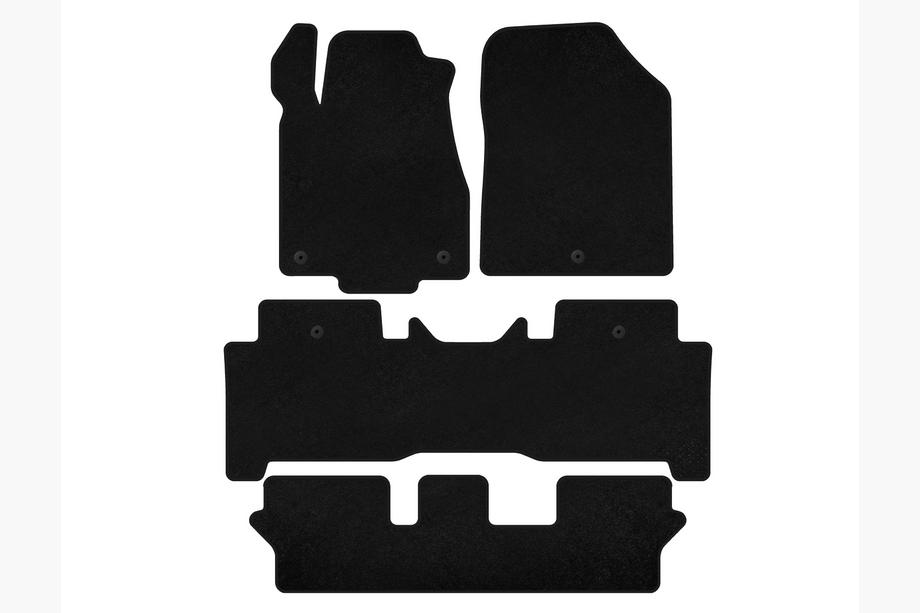 Acura MDX 2007–2013 Premium stoffen automatten (3 rijen, zwart) Image