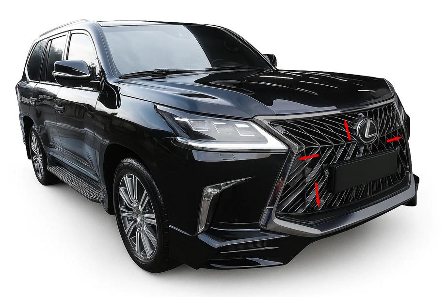 Lexus LX570/450d 2008–2022 Grillomranding BlackEdition (voor TRD 2016+) Image