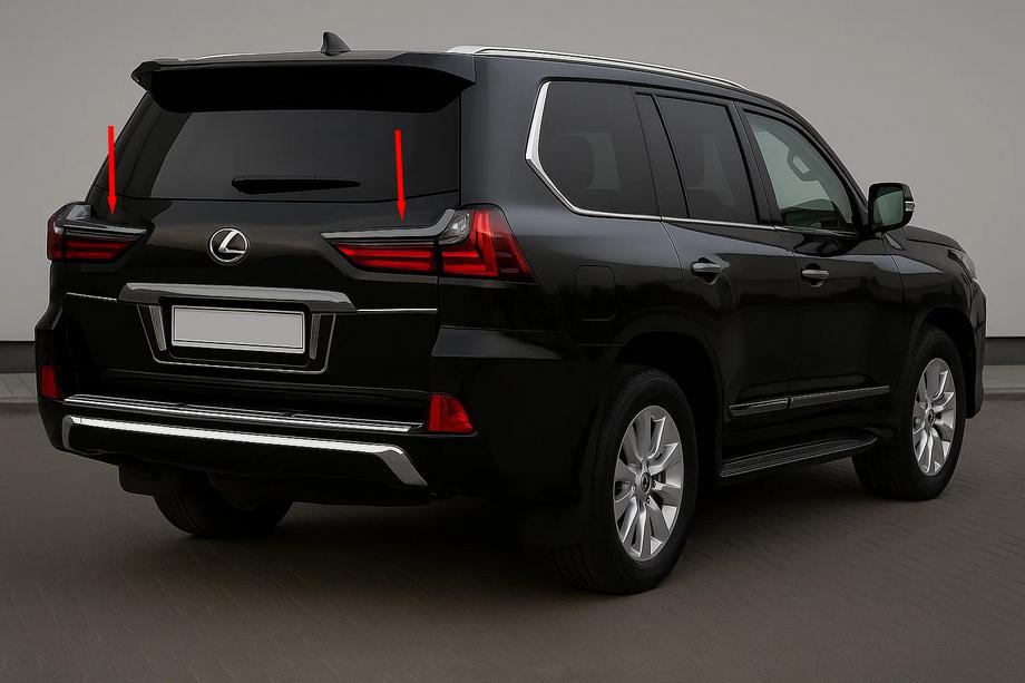 Lexus LX570/450d 2008–2022 Achterlichtkappen BlackEdition (voor 2016+) Image