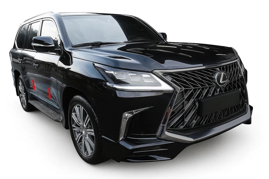 Lexus LX570/450d 2008–2022 BlackEdition sierlijstcovers (voor 2016+) Image