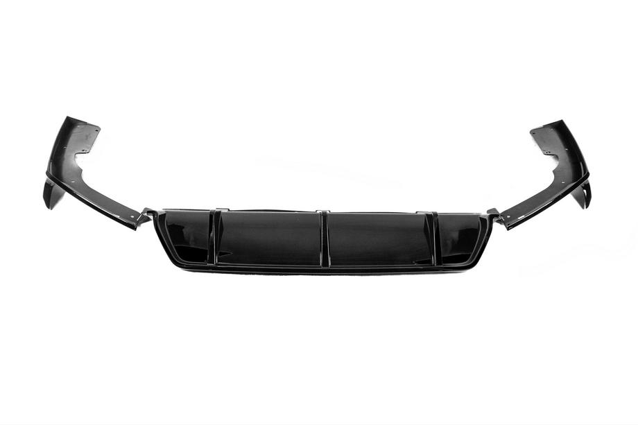 BMW X6 G06 2019–2027 Achterbumperdiffuser Paradigm Black Knight (voor M-Sport, 2018-2022) Foto 4