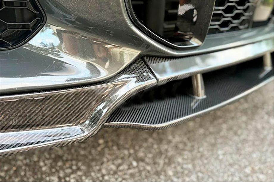 BMW X6 G06 2019–2027 Voorbumperlip Carbon V1 (voor M-Sport, 2018-2022) Foto 4