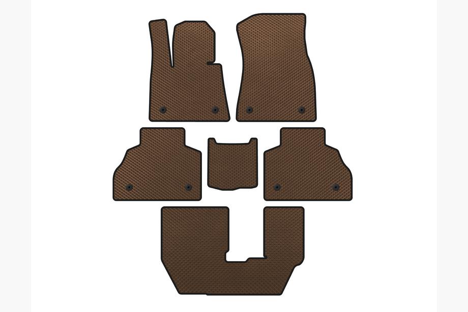 BMW X7 G07 2019– EVA automatten voor interieur (3 rijen, bruin) Image