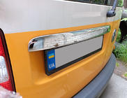 Volkswagen Caddy 2004–2010 RVS sierlijst boven kentekenplaat (2-deurs) Zonder opschrift, Carmos - Turks staal foto 2