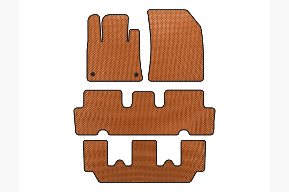 Citroen C-4 Picasso 2013–2022 EVA V1 automatten (3 rijen, oranje) Image