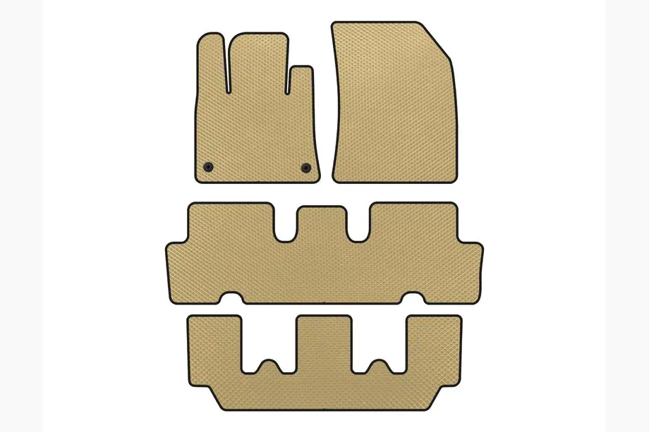 Citroen C-4 Picasso 2013–2022 EVA vloermatten V1 (3 rijen, beige) Foto 1