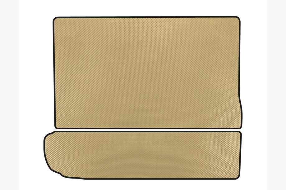 Citroen C-4 Picasso 2013–2022 EVA kofferbakmat (3e rij neergeklapt, beige) Foto 1