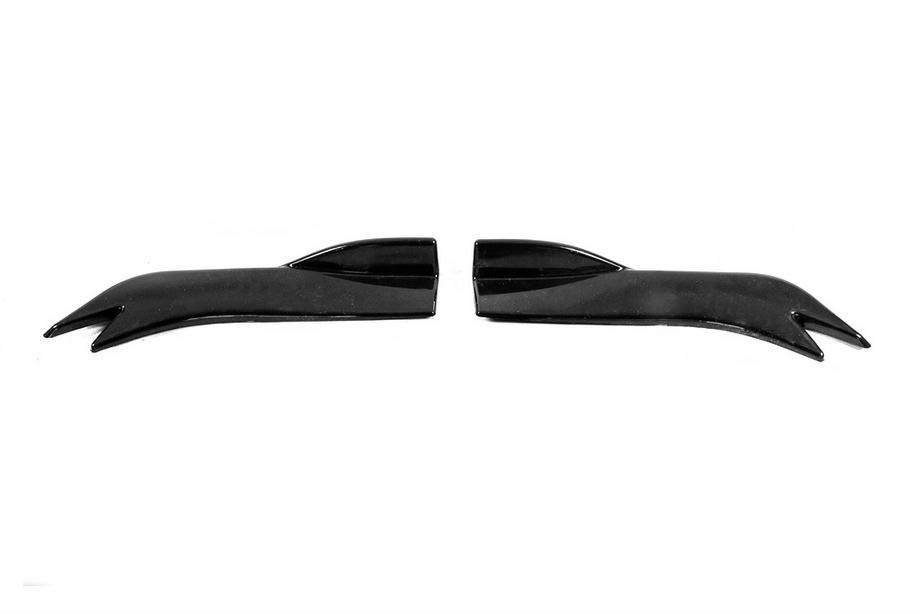Universele side skirt flaps type-E (2 stuks, glanzend zwart, ABS-kunststof) Foto 6