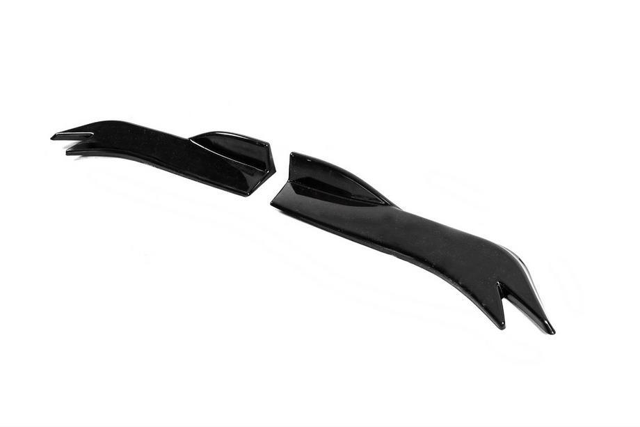 Universele side skirt flaps type-E (2 stuks, glanzend zwart, ABS-kunststof) Foto 4