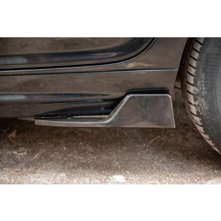 Universele flap-extensions voor dorpels type D (2 stuks, hoogglans zwart, ABS-kunststof) foto 1