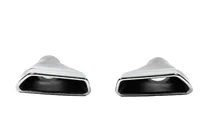 BMW 5 Serie G30/G31 2017–2023 M-Performance Silver uitlaateindstukken (2 stuks) foto 1