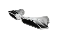 BMW 5 Serie G30/G31 2017–2023 M-Performance Silver uitlaateindstukken (2 stuks) foto 2