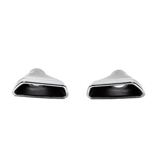 M-Performance Silver uitlaateindstukken (2 stuks) BMW 5 Serie G30/G31 2017–2023 foto 1