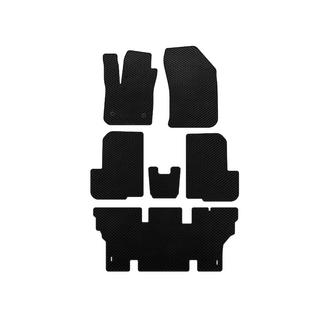 EVA vloermatten voor interieur (3 rijen, 7-zits, zwart) Dacia Lodgy 2012–2022