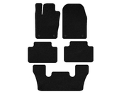 Dodge Durango 2010– Premium stoffen automatten (3 rijen, zwart) foto 1